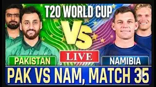 Pakistan vs Namibia, 2nd inning Last 4 over Match 35 - Live Cricket
