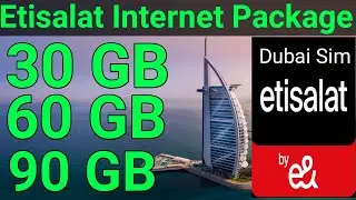 Etisalat Sim Internet Package | Etisalat Sim Internet plan Monthly | Etisalat Internet package Dubai