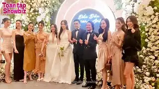 Toàn cảnh dàn hậu đi đám cưới Á hậu Phương Anh: Thùy Tiên lẻ loi tông đen, Lê Hoàng Phương,Khánh Vân