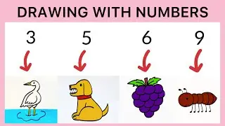 Easy drawing ideas| Drawing with numbers
