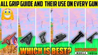 PUBG / BGMI GRIPS GUIDE AND THEIR USE | WHICH IS THE BEST GRIP IN PUBG / BGMI | GRIP TIPS AND TRICKS