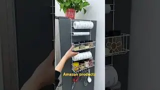 Amazon fridge side storage rack online available 😍