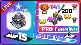 COC Live! TH15 Farming Strategy 2023 - Unlimited Gold Elixir Farming - #coc