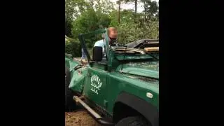 Land Rover Defender after a Tornado. Korongo