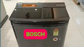 BOSCH SEMI AUTOMATIC WASHING MACHINE DEMO 8 KG / HOW TO USE REVIEW