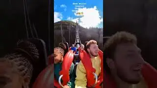 Back Roller Coaster Thrill | Insane Extreme Ride 😱#thrillride#rollercoaster# ViralShort#extremerides