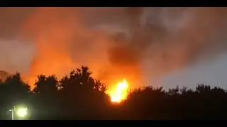 Incendio a Camaro, Messina brucia