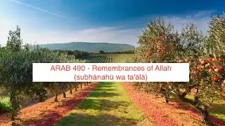ARAB 490 - Lesson 4 - Remembrance of Allah (SWT) Upon Entering and Leaving the House