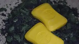 SOAP ASMR 🍋🥥🖤 Fluffy Semi-dry Soaps with Ceramic Knife Satisfying Sleep Sounds Relaxation 💤💤💤