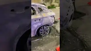 BYD Yuan Plus 2024 Model Suddenly Catches Fire While Driving!   #byd #atto3 #bydatto3