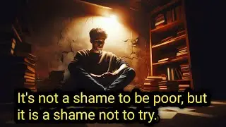 It's not a shame to be poor, but it is a shame not to try. 👍