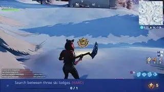 Fortnite: Search between three ski lodges Season 7 week 3 Challenge