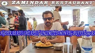 Zamindar Restaurant Madhapur | Hyderabad's Cheapest Unlimited Nonveg Buffet 299rs @worldtraveler9453