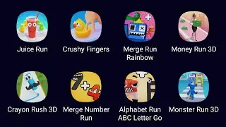VGame72 : Juice Run, Crushy Fingers, Merge Run Rainbow, Money Run 3D, Crayon Rush 3D