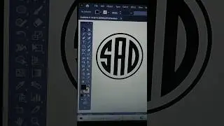 How To Create SAD Letter Logo Design In Adobe Illustrator || #shorts #shortviral #grid #letterlogo