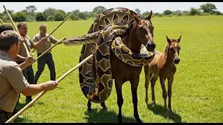 Animal Rescue: PYTHON ATTACKS HORSE AT ZOO! NIGHTMARE AT THE ZOO!