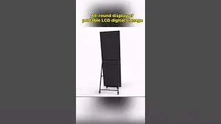 All-round display of portable LCD digital signage，Wide viewing angle, bright screen！