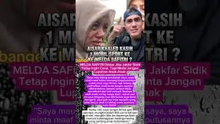AISAR KHALED KASIH 1 MOBIL SPORT KE MELDA SAFITRI ? #aisarkhaled #gosip #shorts #trending