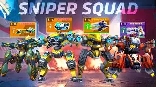 SNIPER SQUAD - EM Rifle, Railgun, Continuum, Quantum Gun - Arachnos Ares Zephyr Vortex - Mech Arena