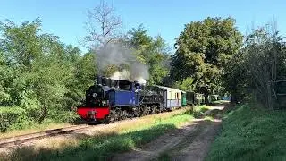 Double traction sur le train du mastrou sur le chemin du vivarais (CFD)  le 011023 (4K)