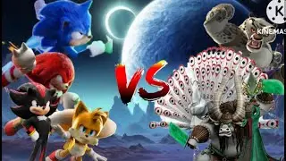 Sonic, Tails, Knuckles & Shadow Vs Tai Lung, Lord Shen, Kai & The Chameleon
