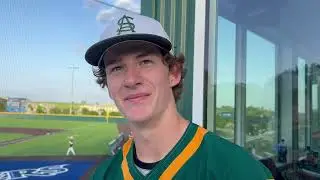 St. Albert pitcher Owen Marshall on Falcons' 5-2 win over Lewis Central
