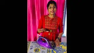 How to use Steamer iron box for patu saree