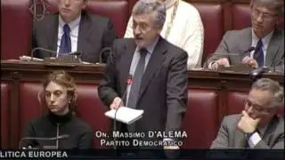 12-01-12 Intervento di Massimo D'Alema durante l'informativa urgente del governo sulla politica UE