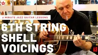 2 Minute Jazz Guitar Lessons #1: 6th String Root Chords, with diagrams