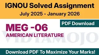 IGNOU MEG 06 Solved Assignment 2025-26 PDF Download
