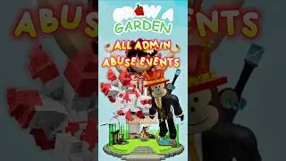 ALL ADMIN ABUSE Events in the Zen Grow a Garden Update 🙈🌿 #growagarden #roblox #gameplay