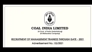 CIL MANAGEMENT TRAINEES THROUGH GATE 2021 | Salary Rs.60,000 - 180000