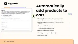 Shopify Auto Add To Cart App