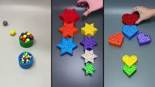 Satisfying Beautiful Beads, Colorful Balls, Haba Slope, Xylophone,  Falling Beads Reverse Video ◀️
