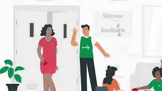 How a food bank works - Explainer animation video