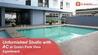 Room Tour Unfurnished Studio with AC at Green Park View Apartment