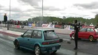 SSAM green EF civic Vs Red EF civic