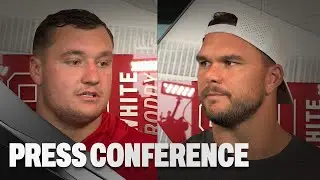 Chris Lindstrom & Jake Matthews on the upcoming matchup vs New England | Atlanta Falcons