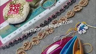 bracelet with maltese rings and treble tatting