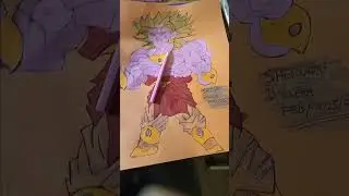 Orange Construction Paper: Legendary Rolly Broly #drawing #cartoonist #sketch