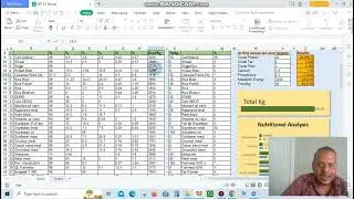 How to add your feed ingredients in to the feed formulation software excel.