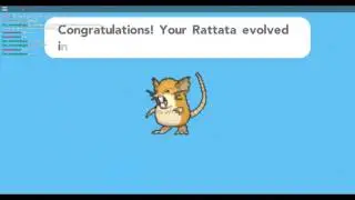 Rattata Evolves into Raticate