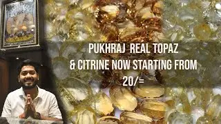Pukhraj v/s Topaz real With Price full Details || Ceylon Sapphire Size With Price All single piece 😱