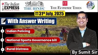 31 July 2025 Editorial discussion | Policing, Rural distress, National sports governance bill