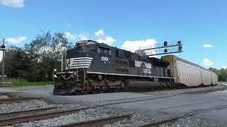 Norfolk Southern Trains At Control Point(CP) Bridge In Atlanta,Georgia 7-27-2025