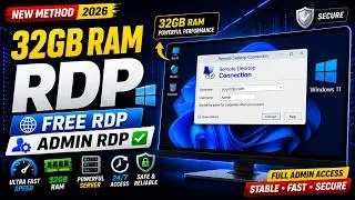 Get Your Own Windows RDP 32 GB RAM | 24/7 Setup Guide 2026 ✅