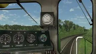 Northland Empty Valley Mills Grain train moves north with a DW&P crew