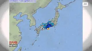 Strong earthquake strikes off Mie prefecture in southern Japan