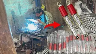 Manufacturing Process Of Motorcycles Rear Shocks Absorbers || Production Of Rear Shocks