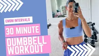 DUMBBELL EMOM STRENGTH // 30 minute home workout // live workout